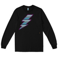 Black Purple Border Aztec Pattern Lightning Long Sleeve Tee - Bettercallsaul