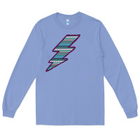 Colony Blue Purple Border Aztec Pattern Lightning Long Sleeve Tee - Bettercallsaul