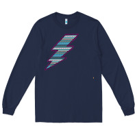 Navy Purple Border Aztec Pattern Lightning Long Sleeve Tee - Bettercallsaul