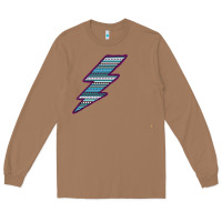 Toasted Coconut Purple Border Aztec Pattern Lightning Long Sleeve Tee - Bettercallsaul