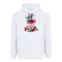 White Mexican Day Of The Dead Skulls Coffee Cup Heavyweight Hoodie - FaDigitalArtStudio
