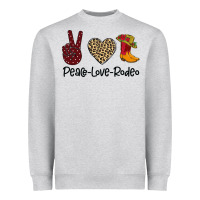 Heather Grey Peace Love Rodeo Heavyweight Sweatshirt - Bettercallsaul