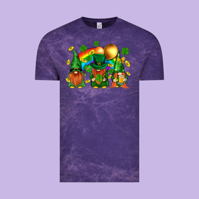 St. Patricks  Gnomies With Rainbow Vintage Tee Designed By Bundleandbundleshop