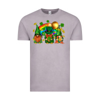 Vintage Zinc st. patricks  gnomies with rainbow Vintage Tee - BundleAndBundleShop