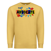Antique Gold Advocate Autism Premium Sweatshirt - FaDigitalArtStudio