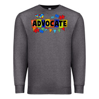 Charcoal Heather Advocate Autism Premium Sweatshirt - FaDigitalArtStudio