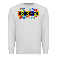 Dove Grey Advocate Autism Premium Sweatshirt - FaDigitalArtStudio