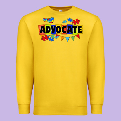 Advocate Autism Premium Sweatshirt Designed By Fadigitalartstudio