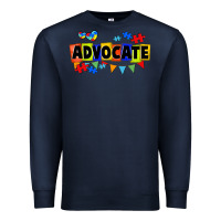 Navy Advocate Autism Premium Sweatshirt - FaDigitalArtStudio
