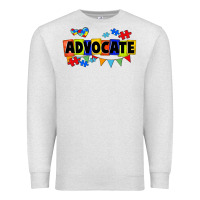 Oatmeal Heather Advocate Autism Premium Sweatshirt - FaDigitalArtStudio