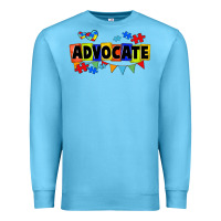Ocean Blue Advocate Autism Premium Sweatshirt - FaDigitalArtStudio