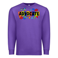 Purple Advocate Autism Premium Sweatshirt - FaDigitalArtStudio