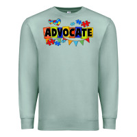 Seafoam Advocate Autism Premium Sweatshirt - FaDigitalArtStudio