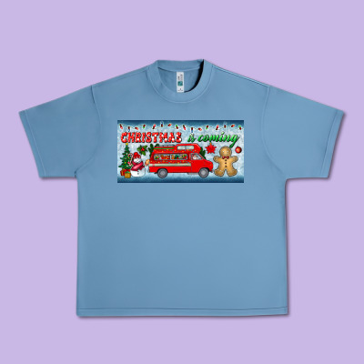 Christmas Is Coming License Plate Urban Heavy Tee Designed By Bundleandbundleshop
