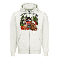 Dear Santa Just Send Cows Zipper Hoodie | Teevron