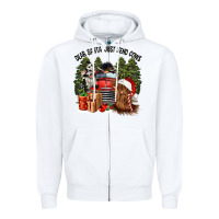 White dear santa just send cows Zipper Hoodie - CowGirlArtShop