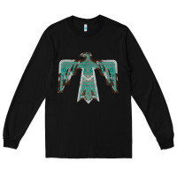Black Cowhide Aztec Thunderbird Long Sleeve Tee - Bettercallsaul