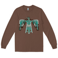 Chestnut Cowhide Aztec Thunderbird Long Sleeve Tee - Bettercallsaul