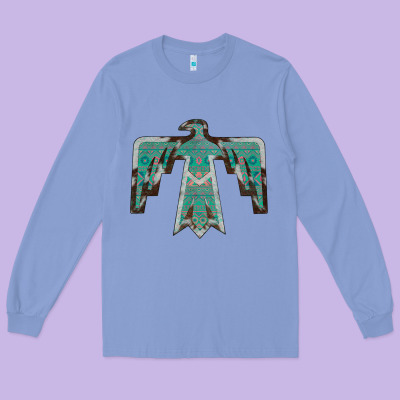 Cowhide Aztec Thunderbird Long Sleeve Tee Designed By Bettercallsaul