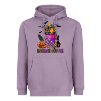 Lavender Horror Coffee Heavyweight Hoodie - FaDigitalArtStudio