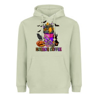 Matcha Horror Coffee Heavyweight Hoodie - FaDigitalArtStudio