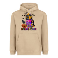 Mushroom Horror Coffee Heavyweight Hoodie - FaDigitalArtStudio