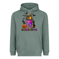 Sage Horror Coffee Heavyweight Hoodie - FaDigitalArtStudio