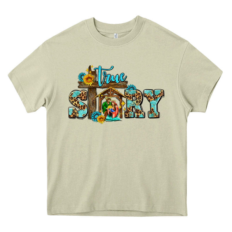 True Story Jesus And Mary Wıth God Heavy Core Tee by AdoDesignShop | Teevron