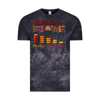 Cloud Black Battery Life Of A Bus Driver Vintage Tee - BundleAndBundleShop