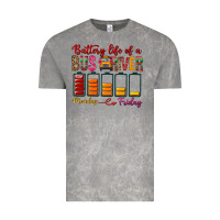 Cloud Rock Battery Life Of A Bus Driver Vintage Tee - BundleAndBundleShop