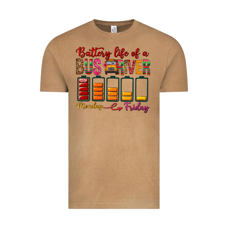 Battery Life Of A Bus Driver Vintage Tee by BundleAndBundleShop | Teevron