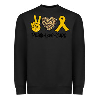 Black Peace Love Cure Heavyweight Sweatshirt - Bettercallsaul