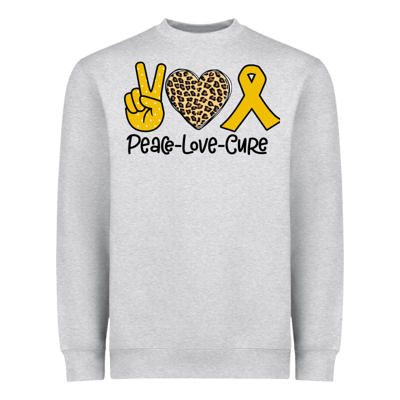 Peace Love Cure Heavyweight Sweatshirt by Bettercallsaul | Teevron