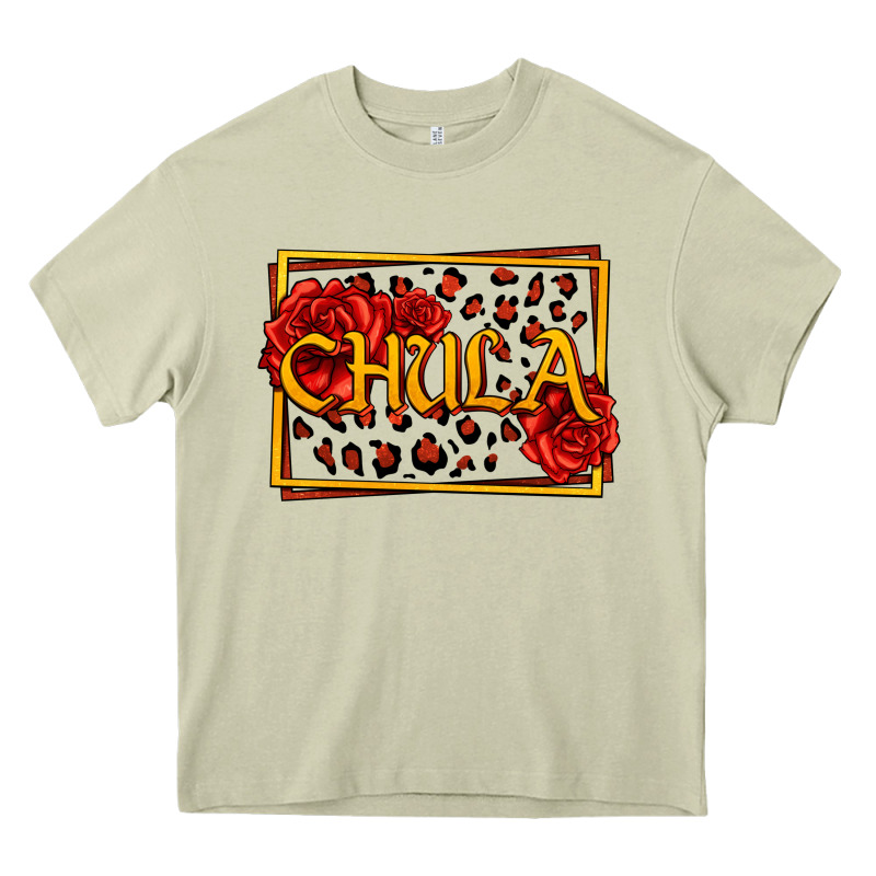 Spanish Chula With Roses Heavy Core Tee by Jasminsmagicworld | Teevron