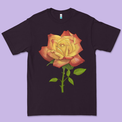 Rainbow's End Rose Premium Tee Designed By Lillyallendesigns