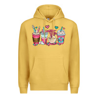 Antique Gold nurse coffee cups Premium Hoodie - OliviaCreatesArt