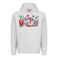 Dove Grey nurse coffee cups Premium Hoodie - OliviaCreatesArt