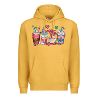 Mustard nurse coffee cups Premium Hoodie - OliviaCreatesArt