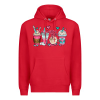 Red nurse coffee cups Premium Hoodie - OliviaCreatesArt