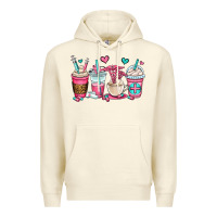 Sandshell nurse coffee cups Premium Hoodie - OliviaCreatesArt