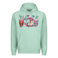 Seafoam nurse coffee cups Premium Hoodie - OliviaCreatesArt