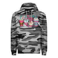 Slate Camo nurse coffee cups Premium Hoodie - OliviaCreatesArt