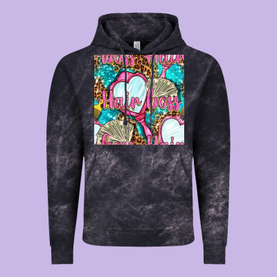 Hair Boss And Hand Mirror With Money And Leopard Seamless Pattern Bbs Vintage Hoodie Designed By Bundleandbundleshop