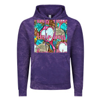 Cloud Purple hair boss and hand mirror with money and leopard seamless pattern bbs Vintage Hoodie - BundleAndBundleShop