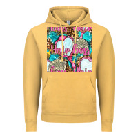 Vintage Mustard hair boss and hand mirror with money and leopard seamless pattern bbs Vintage Hoodie - BundleAndBundleShop