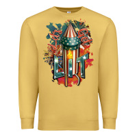 Antique Gold Let's get lit Premium Sweatshirt - FaDigitalArtStudio
