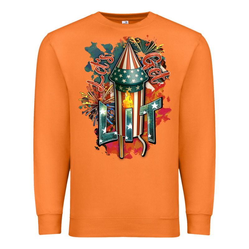 Let's Get Lit Premium Sweatshirt by FaDigitalArtStudio | Teevron