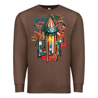 Chestnut Let's get lit Premium Sweatshirt - FaDigitalArtStudio