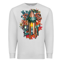 Dove Grey Let's get lit Premium Sweatshirt - FaDigitalArtStudio