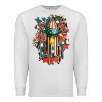 Oatmeal Heather Let's get lit Premium Sweatshirt - FaDigitalArtStudio